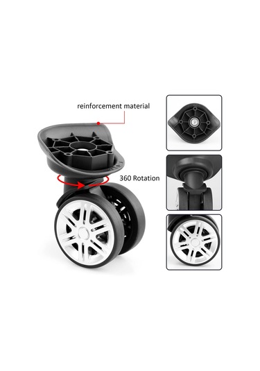 Suntek Bavulu Tekerlekleri Yedek Aralığı 1,3 A18 Döner 4 Adet Frensiz