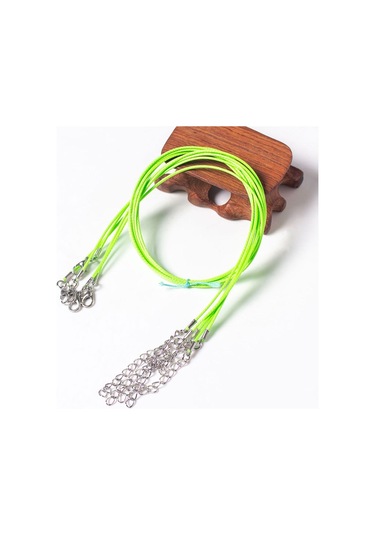 100 Adet Kristal Kolye Kolye Halat Takı Kordon Açık Yeşil Çok Renkli