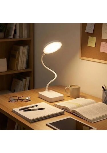 4000k Renkli Led Masa Lambası, 3 Kademe Dokunmatik Parlaklık Ayarı .