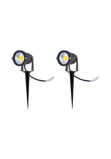 Reedark 2 Adet 5w 12v Ip65 Led Bahçe Işığı - Dış Mekan Peyzaj Spotlights, Sıcak Beyaz, Ac/dc Uyumlu