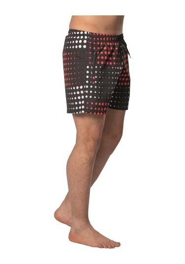 Crozwise Yuvarlak Desenli - Erkek Antrasit Deniz Şortu - 3148-06 Antrasit