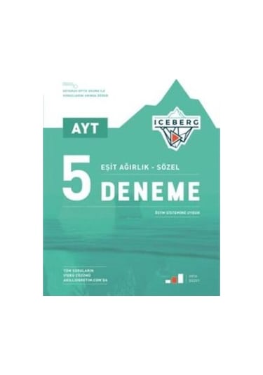 Okyanus Ayt Iceberg 5 Deneme Eşit Ağırlık - Sözel Okyanus Yayınla