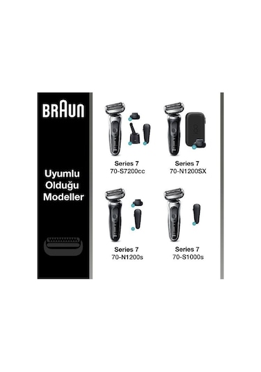 Braun Series 7 73S Tıraş Makinesi Yedek Başlığı - Gümüş