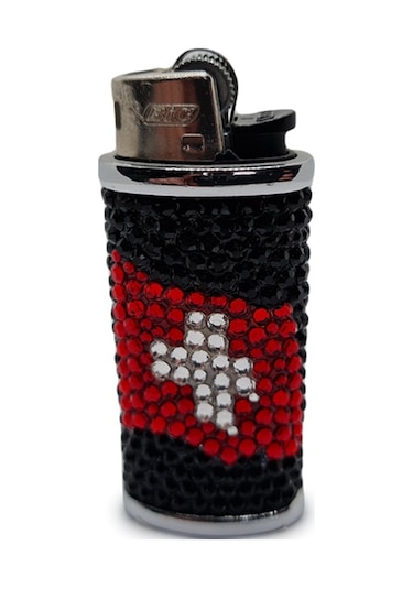 Çakmak Kılıfı/Çakmak Swarovski Taş Kaplama Bayrak