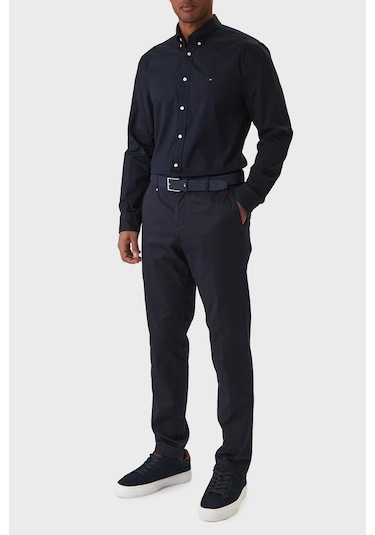 Tommy Hilfiger Erkek Lacivert Core Flex Gömlek Çok Renkli Tommy Hilfiger Erkek Lacivert Core Flex Gömlek Çok Renkli