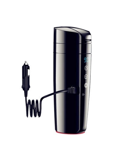 12v-24v Araba Isıtma Fincan Dijital Lcd Ekran Araba İsıtmalı Diğer