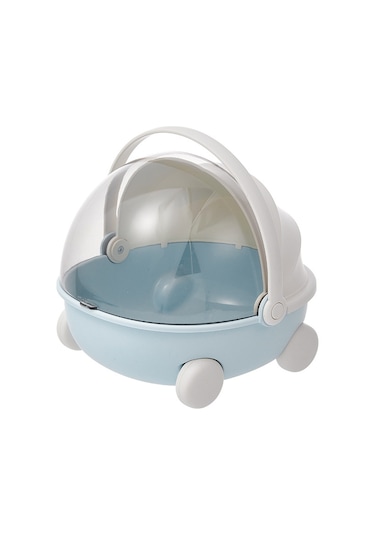 Ev Sevimli Kutu Masaüstü Çeşitli Saklama Kutusu Mavi 2l