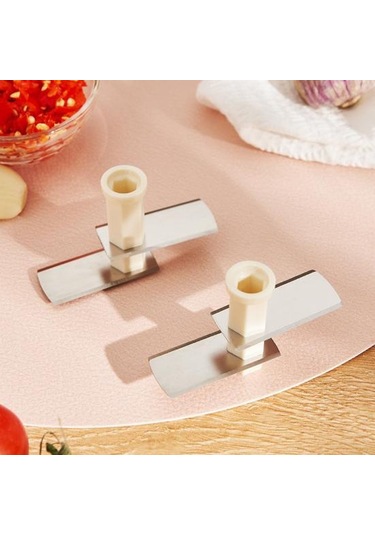 Sarımsak Presi Öğütücü Manuel Gıda Doğrayıcı El İtmeli Sarımsak Kesici Taşınabilir Gıda Gri