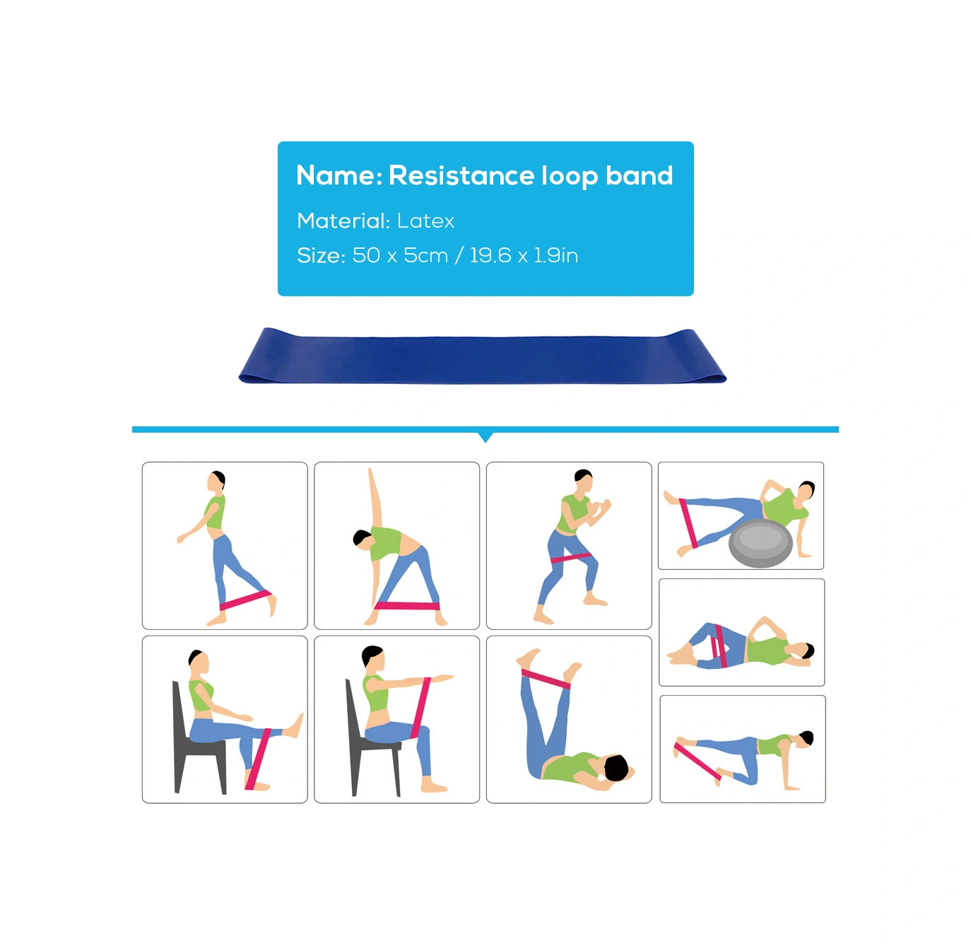 Youtek Pembe 5'li Yoga Seti: Pvc Top + Köpük Blok + Lastik Gerdanlık + D-ring Askı + Direnc Bandı - Evde Güvenli Egzersiz Ve Esneklik