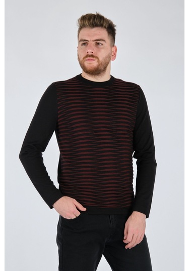 Ecer Minimalist Erkek Triko - Uzun Kol - Rahat Ve Şık Siyah