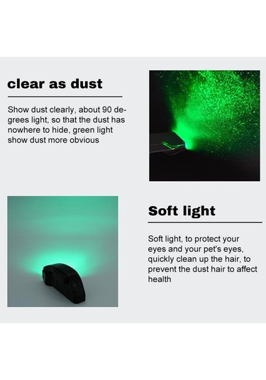 Elektrikli Süpürge Ekran Işığı Uyarlamalı Temizleme Makinesi Aydınlatıcısı Evrensel Yeşil Led Çıkarma Lambası