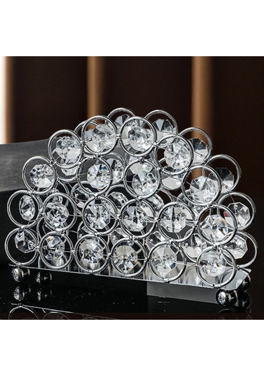 Suntek Peçete Dispenseri Benzersiz Ayaklı Mendil Tutucusu Gümüş