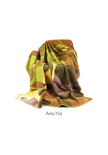 Bigghome Botanik Çift Kişilik Battaniye 200 X 220 Cm Karışık