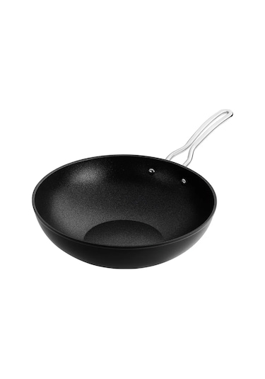 Nehir Titanium Siyah 28 Cm Wok Tava