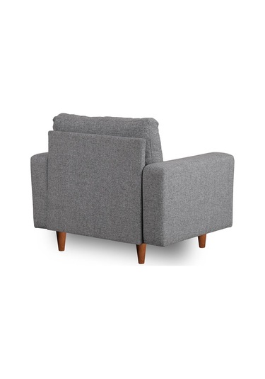 Lungo Modüler Berjer - Gri Keten Açık Gri