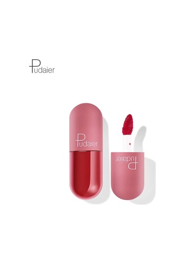 Mini Kapsül Mat Sıvı Ruj Su Geçirmez Kırmızı Kadife Dudak Makyaj Dövme Uzun 908 Pembe