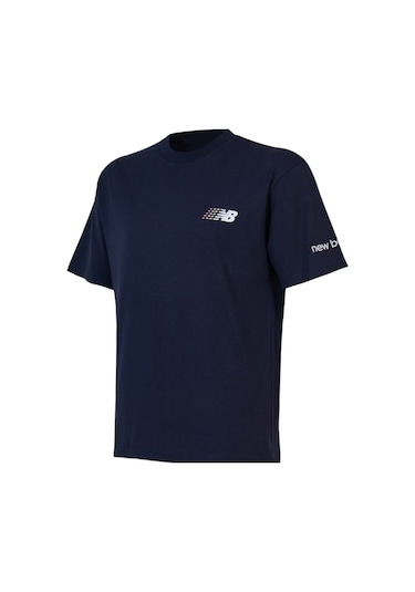 New Balance Lifestyle Erkek T-shirt Mnt1644-avı Lacivert
