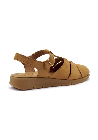 Sandalet Kadın 51h6 Frau Nabuk Caramel Kahverengi