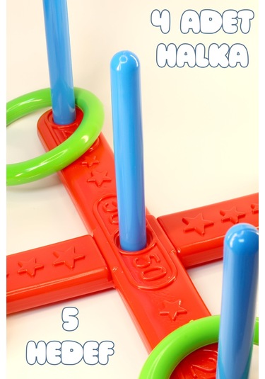 Halka Atma Oyunu Zeka Geliştirici Duyusal Halka Atma Zihin Eğitici Çocuk Oyuncak Quoits 4075