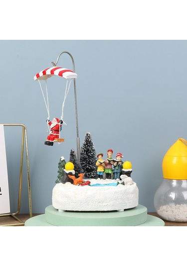 Mufunye Döner Işıklı Müzikli Noel Geyik Dekoru - Ev Dekorasyonu İçin Şık Ve Dayanıklı