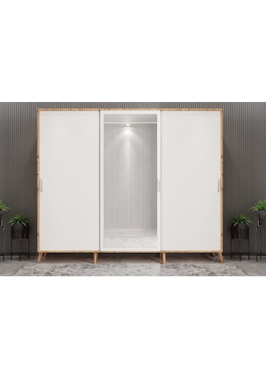 Beyzade Sürgülü Portmanto Vestiyer Çb  208 Cm