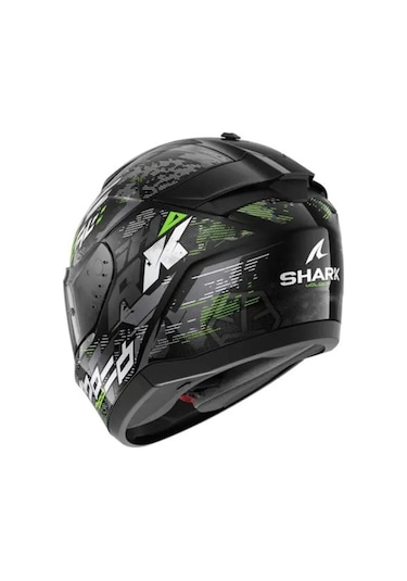Shark Rıdıll 2 Molokai Mat Yeşil Siyah Kapalı Kask Siyah- Yeşil