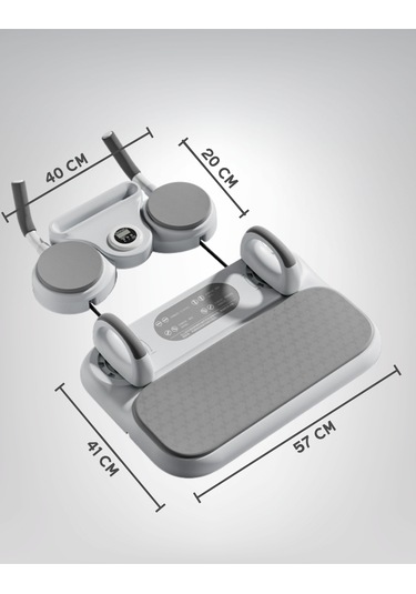 Ev Tipi Tekerlekli Pilates & Fitness Egzersiz Istasyonu Şınav, Mekik, Direnç Bandı, Spor Aleti