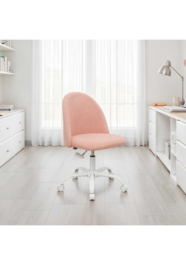 Curve Çalışma Sandalyesi - Pembe 61x58,5x81,5-91 Cm Pembe