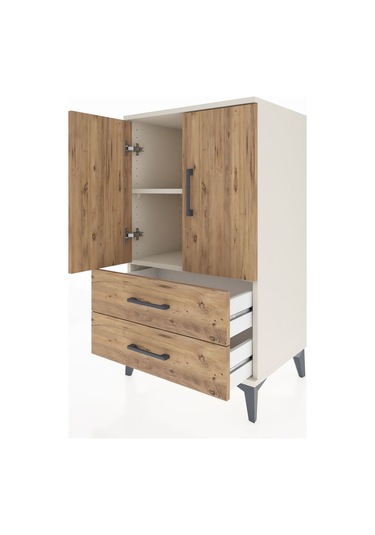 Hyperion Komodin 2 Raflı 2 Çekmeceli 2 Kapaklı 60x44x106 Ayta... Aytaşı