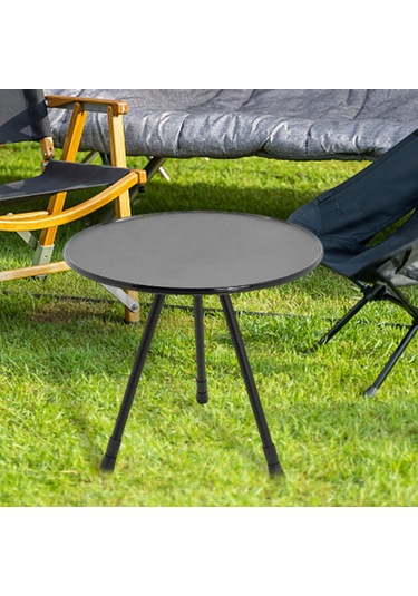 Homyl Piknik Balıkçılık Plaj Için Üçgen Yuvarlak Siyah Siyah