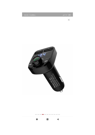 Bluetooth 4.0 Araç Kiti Carx8 Fm Transmitter Micro Sd Usb  Girişli