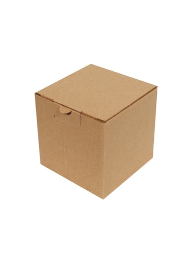 Kraft Kilitli Kargo Kutusu / Ebat: 10,5x10,5x10,5 cm (100 Adet)