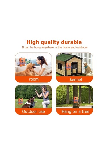 Willowhaven Soundwave Teknolojili Köpek Havlama Kontrol Cihazı Turuncu Tek Boyut 15.24 Metre Etkili Tüm Irklar Çoklu Mod İçin Dış Mekan Uygun