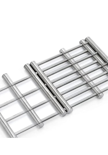Açılabilir Büyük Nihale Metal Paslanmaz Çelik Ayarlanabilir Gri