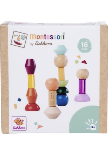 Eichhorn Montessori Ahşap Boncuk Dizme Oyunu