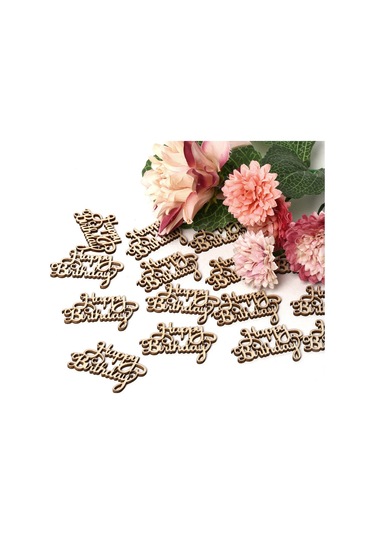 Ranyeek Ahşap Vintage "happy Birthday" Dekoratif Tabela, 15 Adet/set, Ev Ve Dış Mekan Partileri İçin Canlandıran Unsur