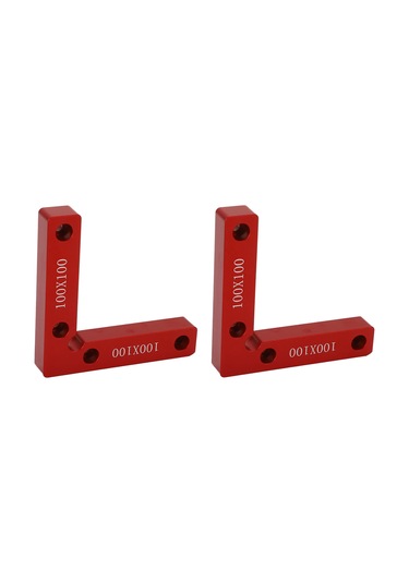 Maiyame Alüminyum Allyumun 90 Derece Konumlandırma Açı Çizgisi, 100x100mm Hassas Tahta Ve Metal İşi İçin Dik Açı Tespit Aracı