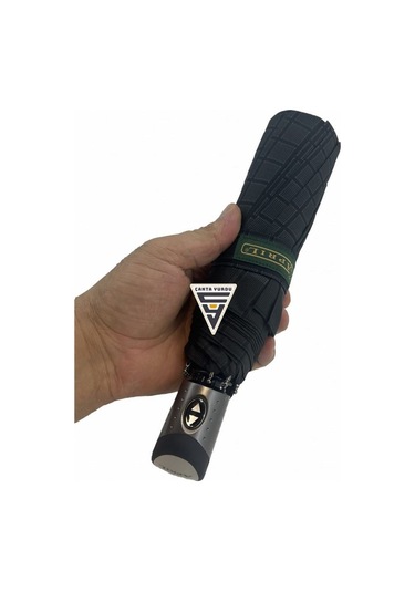 April A-216g A4 Su Geçirmez 10 Telli Tam Otomatik Şemsiye Siyah