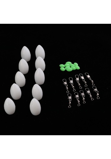 Homyl 10 Adet Yüzen Sazan Kaba Alabalık Bas Deniz Beyaz