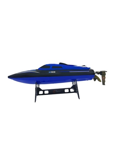 H100 Rc Hız Teknesi Su Geçirmez Yüksek Hızlı 35 Cm Mavi Renk
