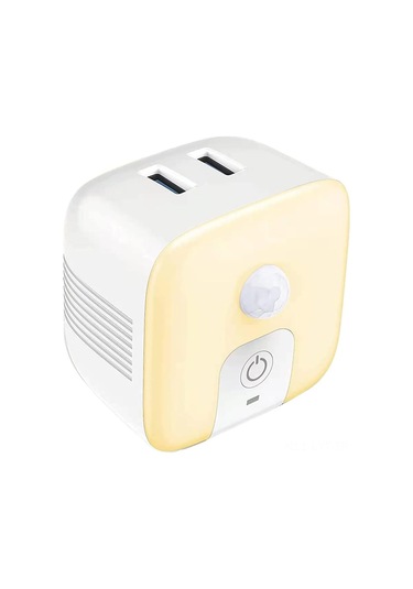 Youtek Xs-010-pır Akıllı Led Pır Sensörlü Duvar Lambası, 1.5w Isık Kontrol Ve Şarj Fonksiyonu, Koridor, Balkon, Garaj Için Dış Ve İç Aydınlatma Kare, Sıcak Işık Diğer