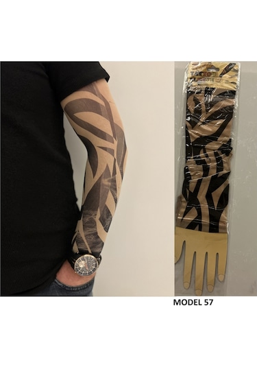 Giyilebilir Dövme 3 Çift 6 Adet Kol Çorap Dövmesi Sleeve Tattoo Set23