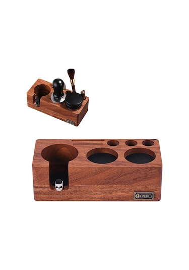 Treelf Ceviz Espresso 54mm Espresso Makinesi Için Sıkıştırma Kahverengi Diğer