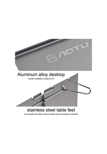 Dancemonkey Aotu At6759 Dış Mekan Hafif Katlanır Küçük Masa Siyah Siyah