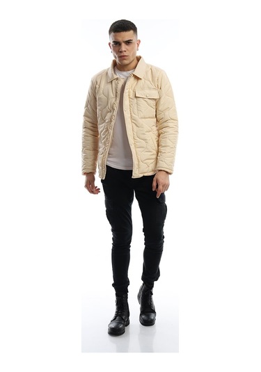 Polo State Erkek Regular Fit Mont Ekru