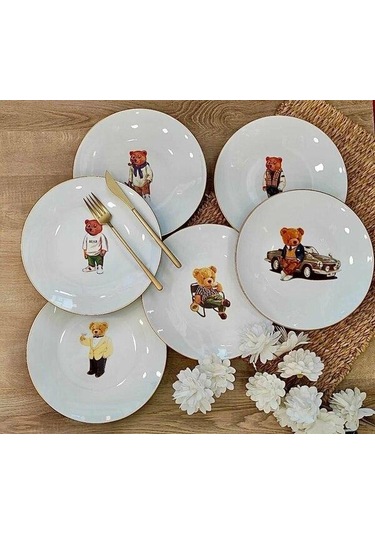 Roy King Bear 6 Lı Servis Tabak 27 Cm