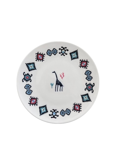 Porser Porselen Hitit Pasta Tabağı Takımı 21cm 6 Parça Tvl6pstprs1234 Çok Renkli