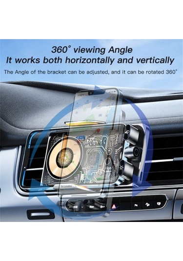 Apera Mt12 Kablosuz Araç İçi Cep Telefonu Tutucu Otomatik İndüksi