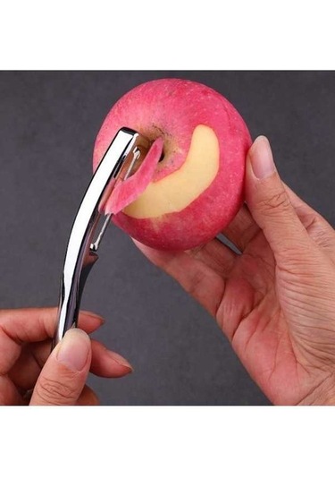 Soyucu Mutfak Aletleri - Pratik Elma Soyucu, Gümüş Renk Gümüş