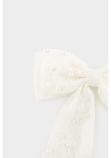 Defacto Kadın Kurdele Görünümlü İncili Çıtçıtlı Toka E6801axnswt1 Diğer